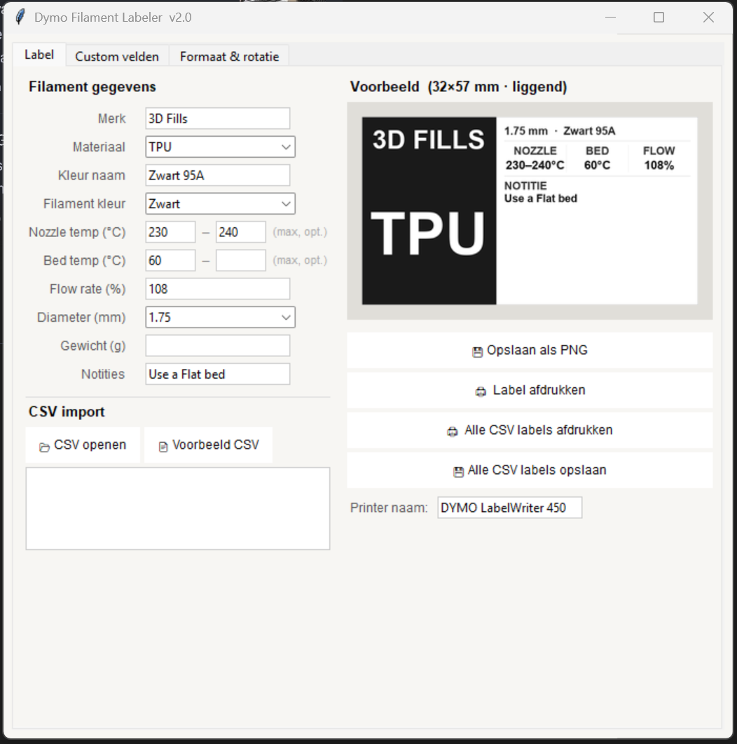 Python Fillament Label creation Script — thumbnail 2