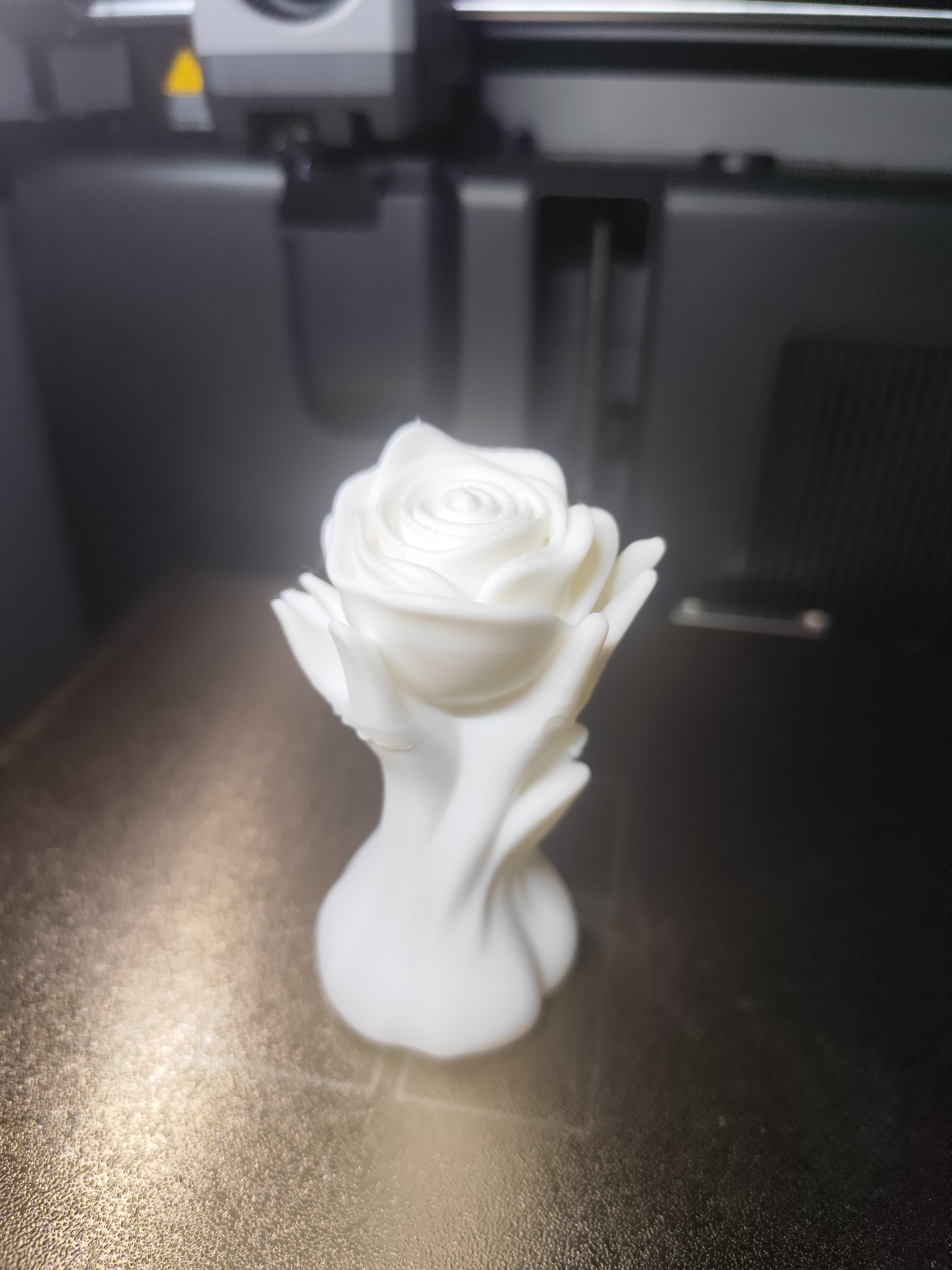 ROSE in Vase  ( EASY PRiNT 0% INFILL )