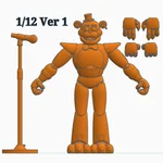 FNAF glamrock freddy action figure