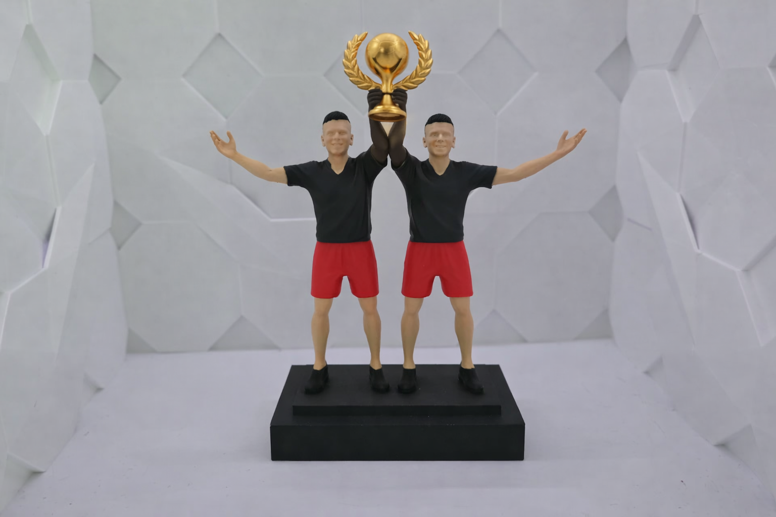 Sieger-Pokal Figuren – Doppel Champion Statue 3D model