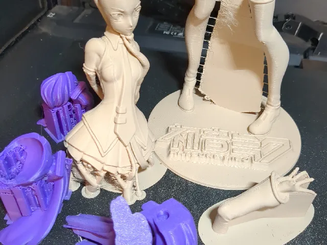 Miku Hatsune Separated Hair and Body v1(Potatogenic's Edit)