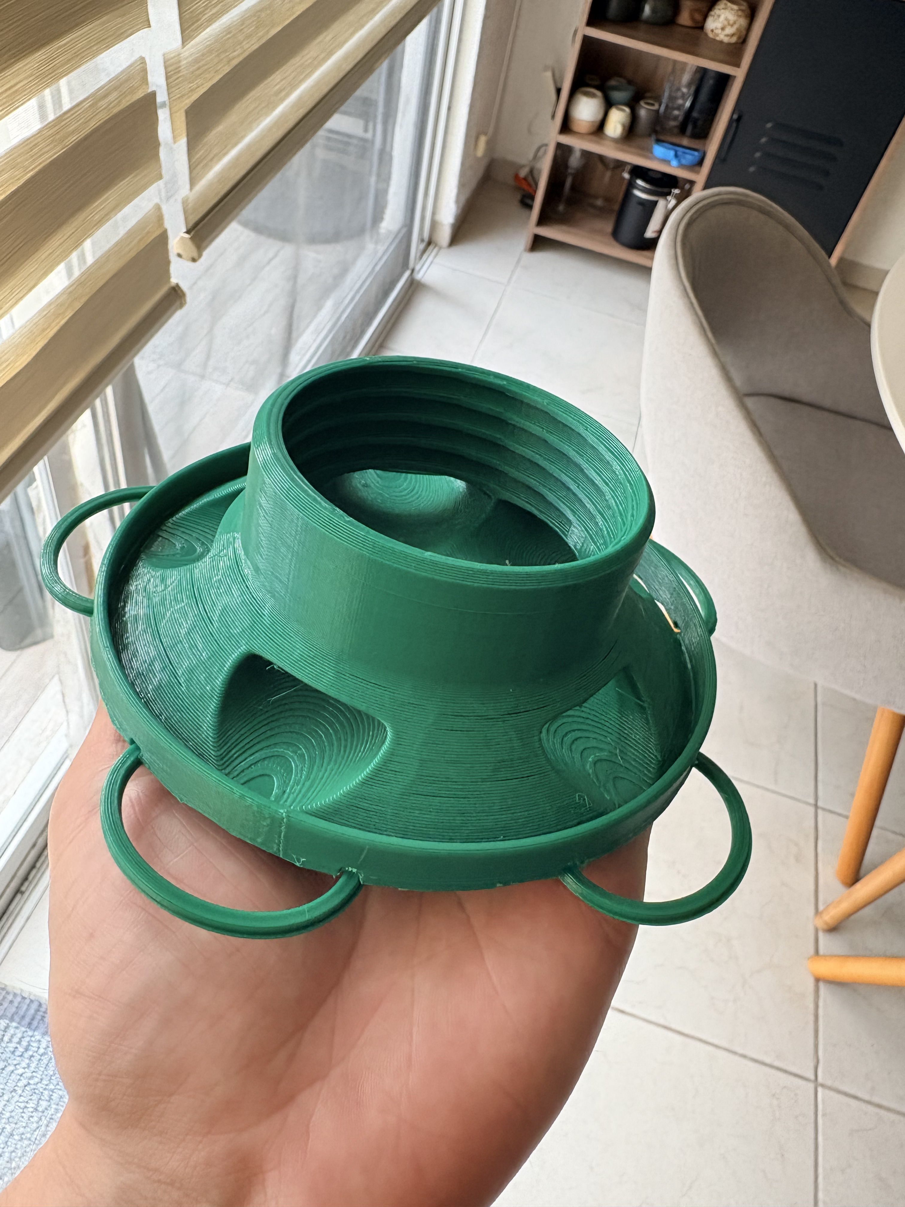 Mason Jar bird feeder lip attachment for V1
