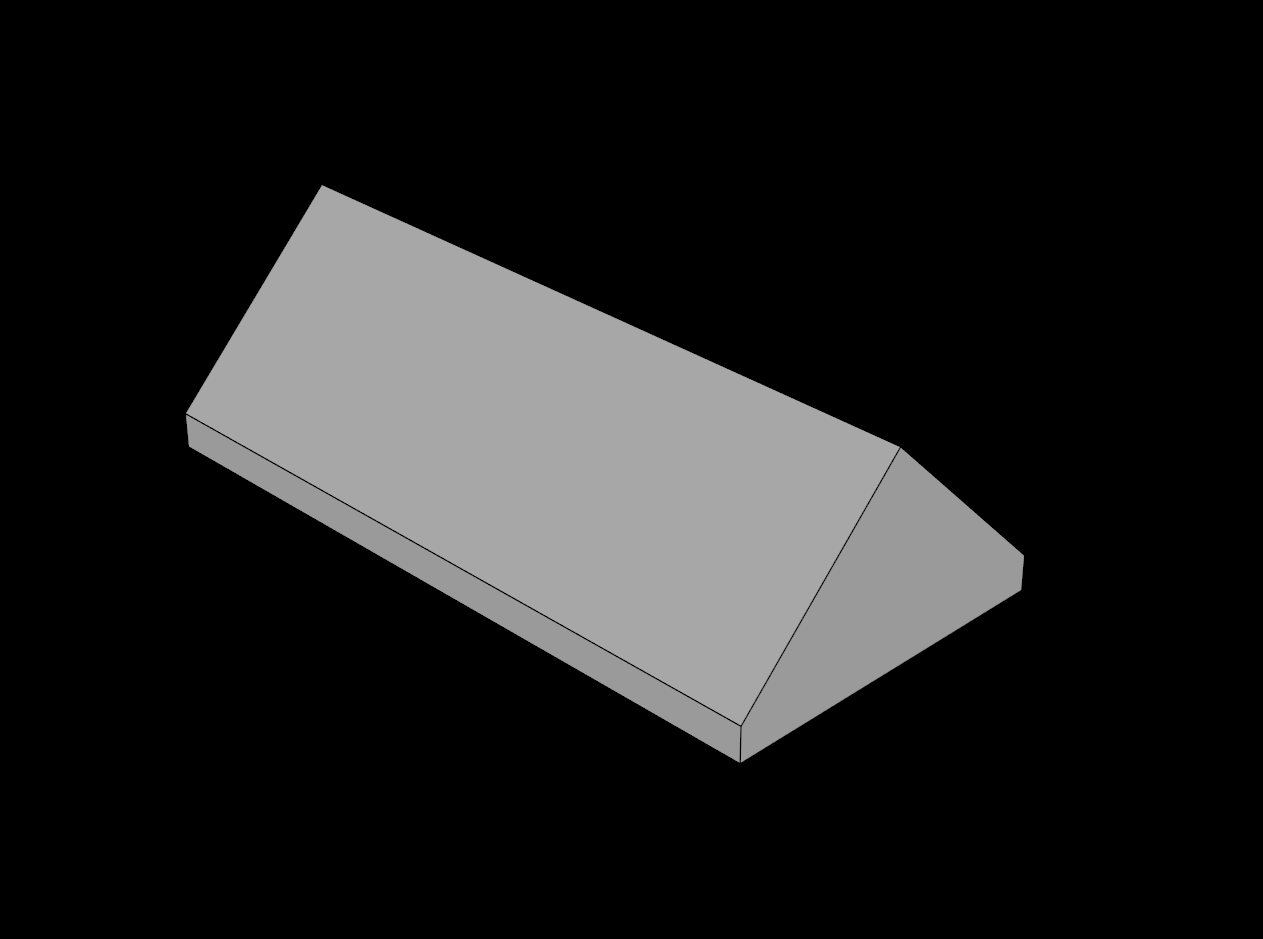 Lego Compatible (3041.dat) Slope Brick 45 2 x 4 Double