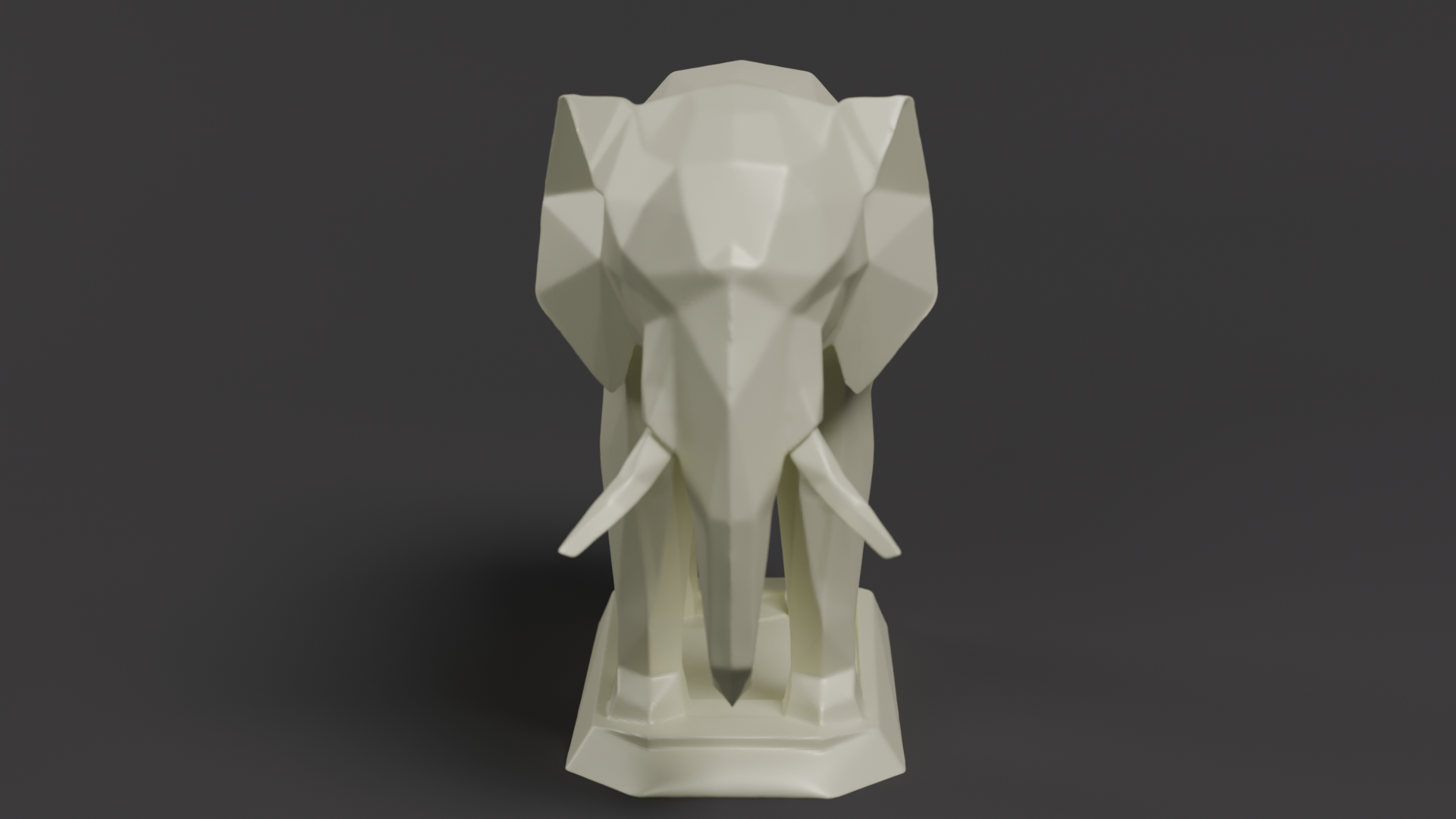Elephant Low Poly