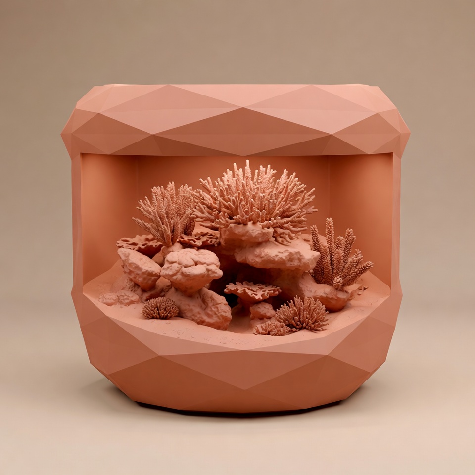 Low Poly Aquarium Coral Reef
