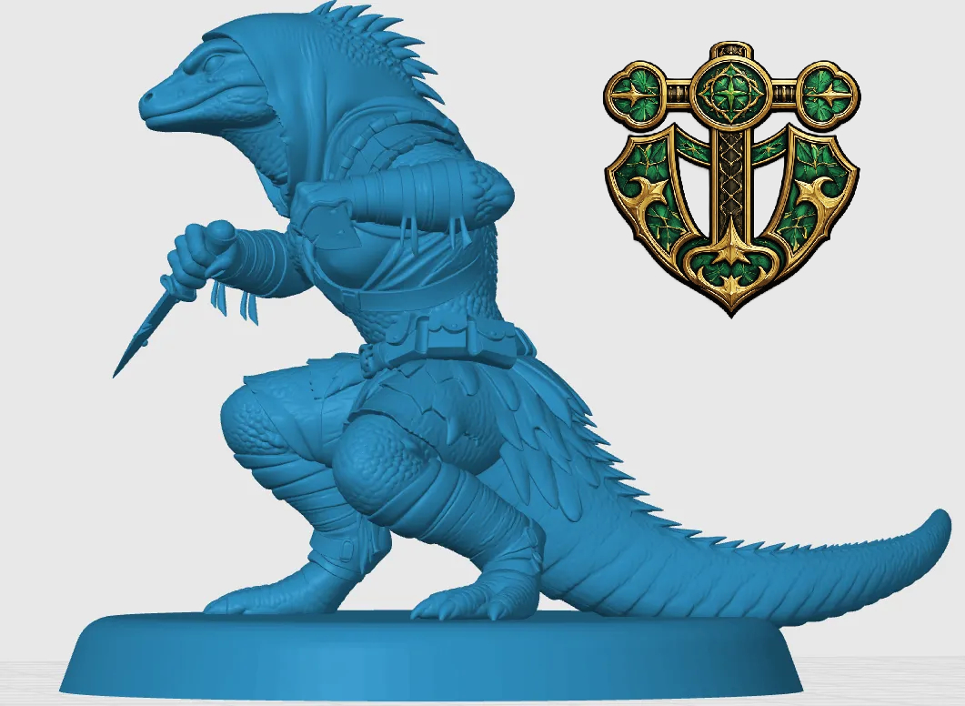 Lizardfolk Rogue — miniatura 4