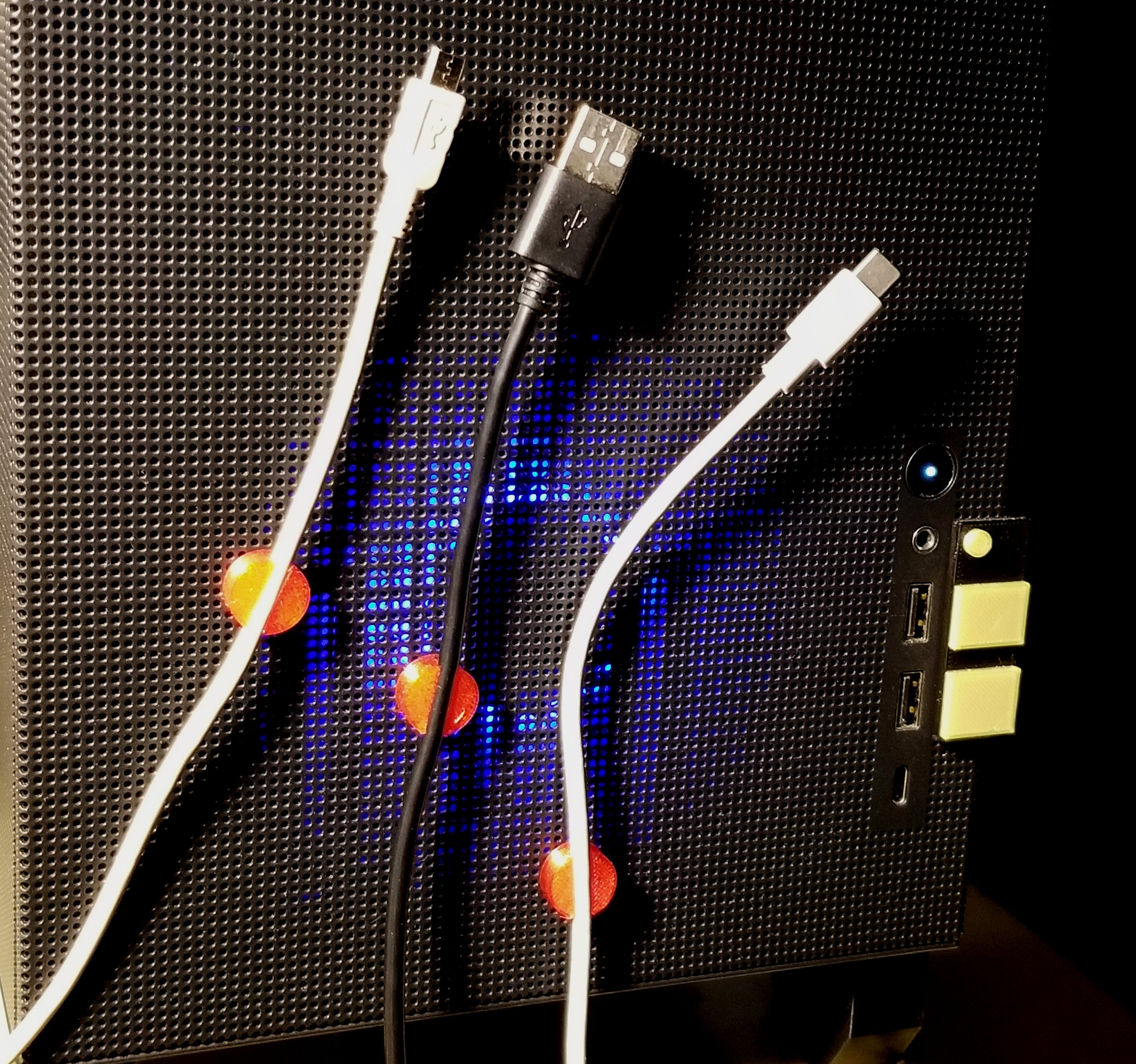 TPU Cable Clips with 10x3mm Magnets