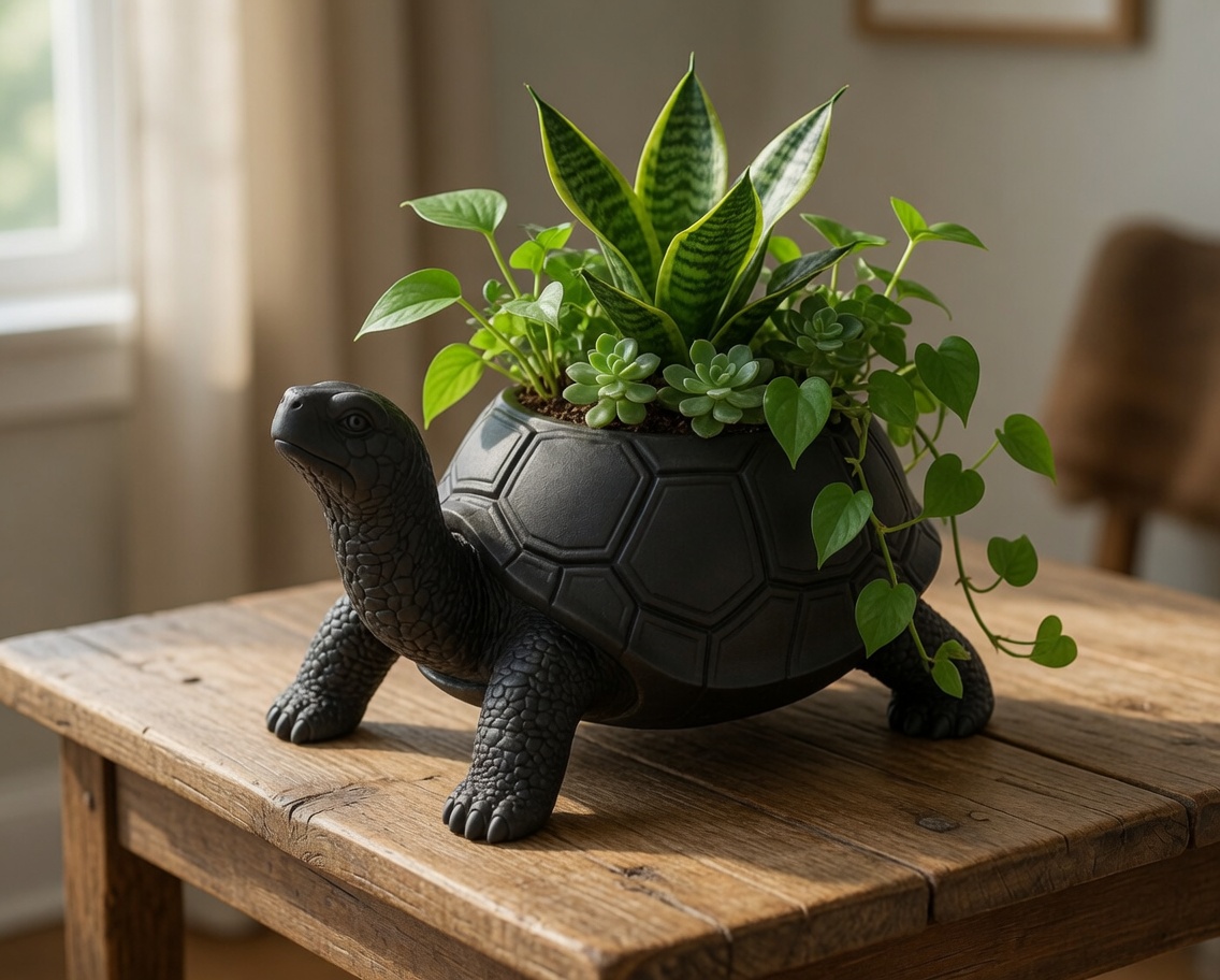 Miniatura 2 do modelo 3D Turtle Planter Pot