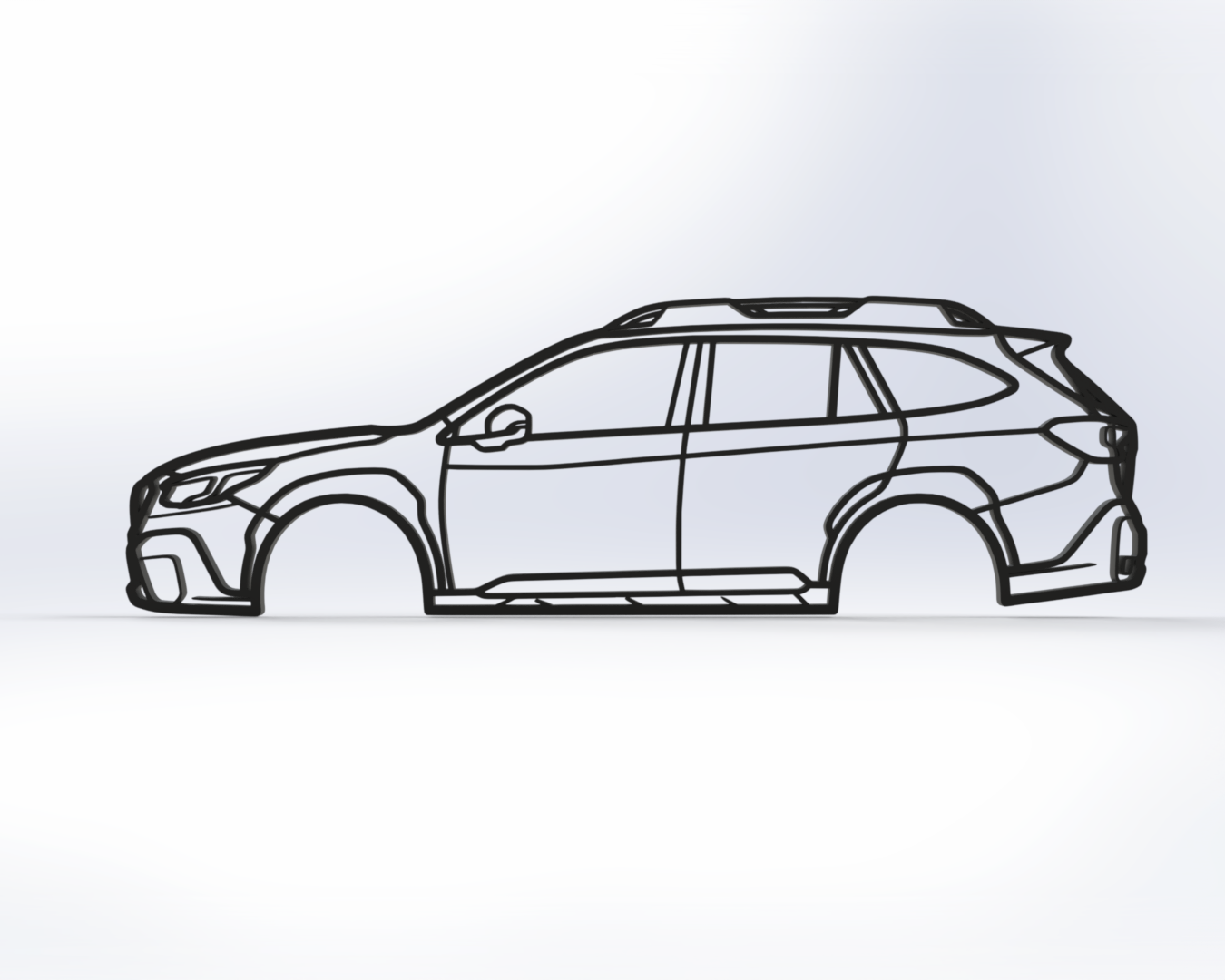 Subaru Outback 2D Wall Art