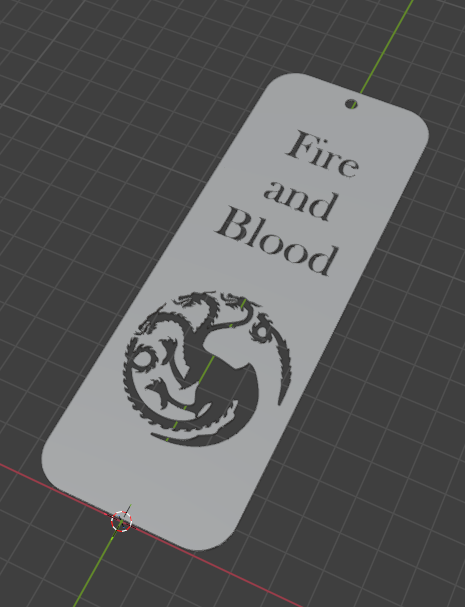Targarian (Game of thrones) bookmark