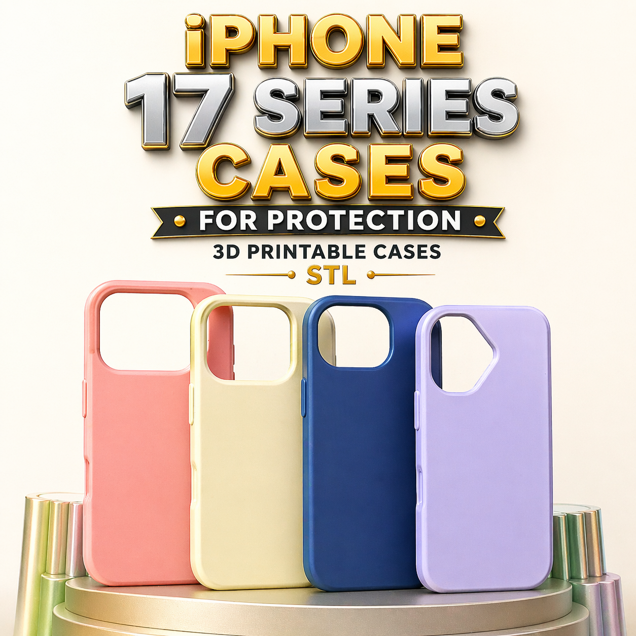 iPhone 17 Series cases all models Protective Cases STL Bundle | 3D Printable Phone Covers