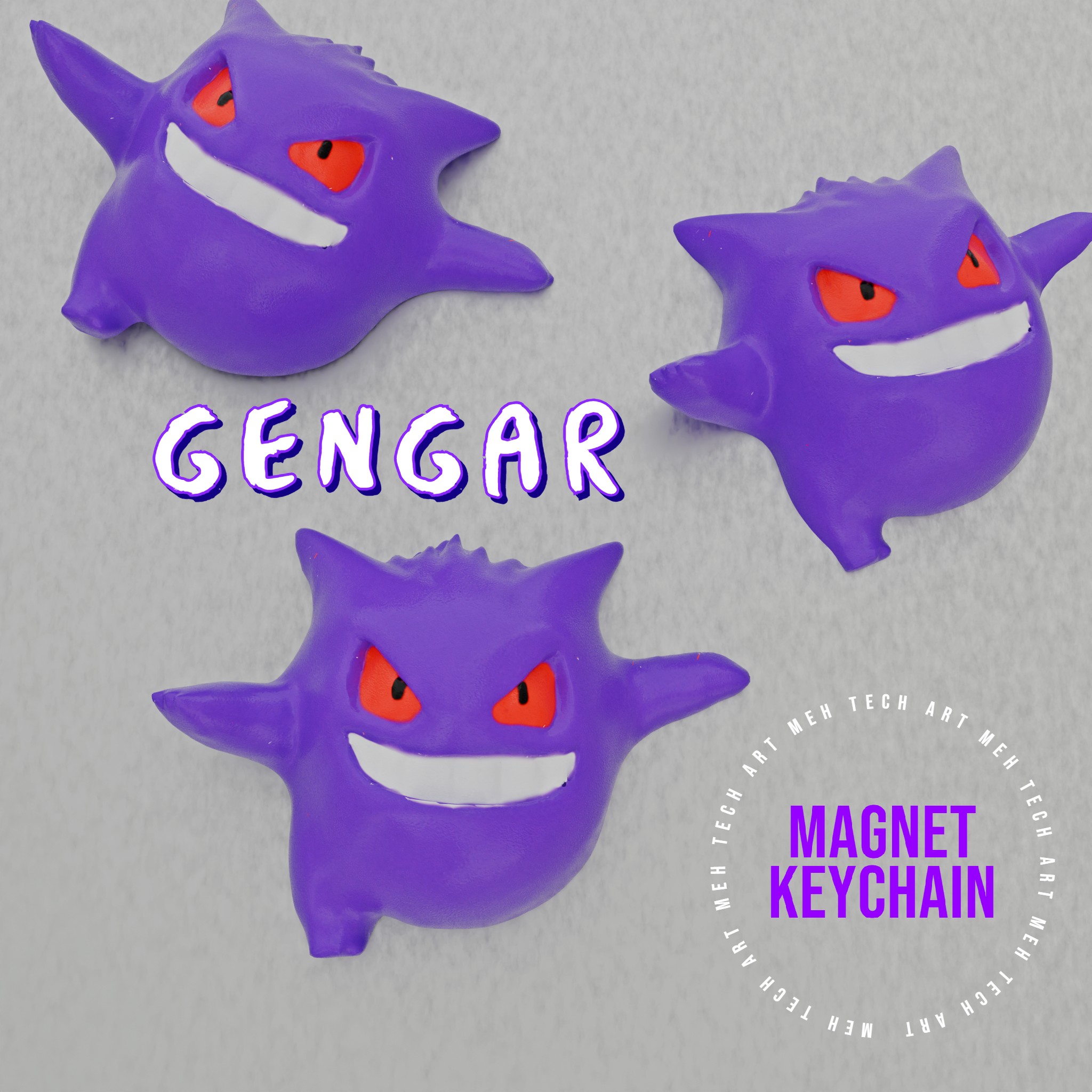 Poke Gengar Magnet&Keychain