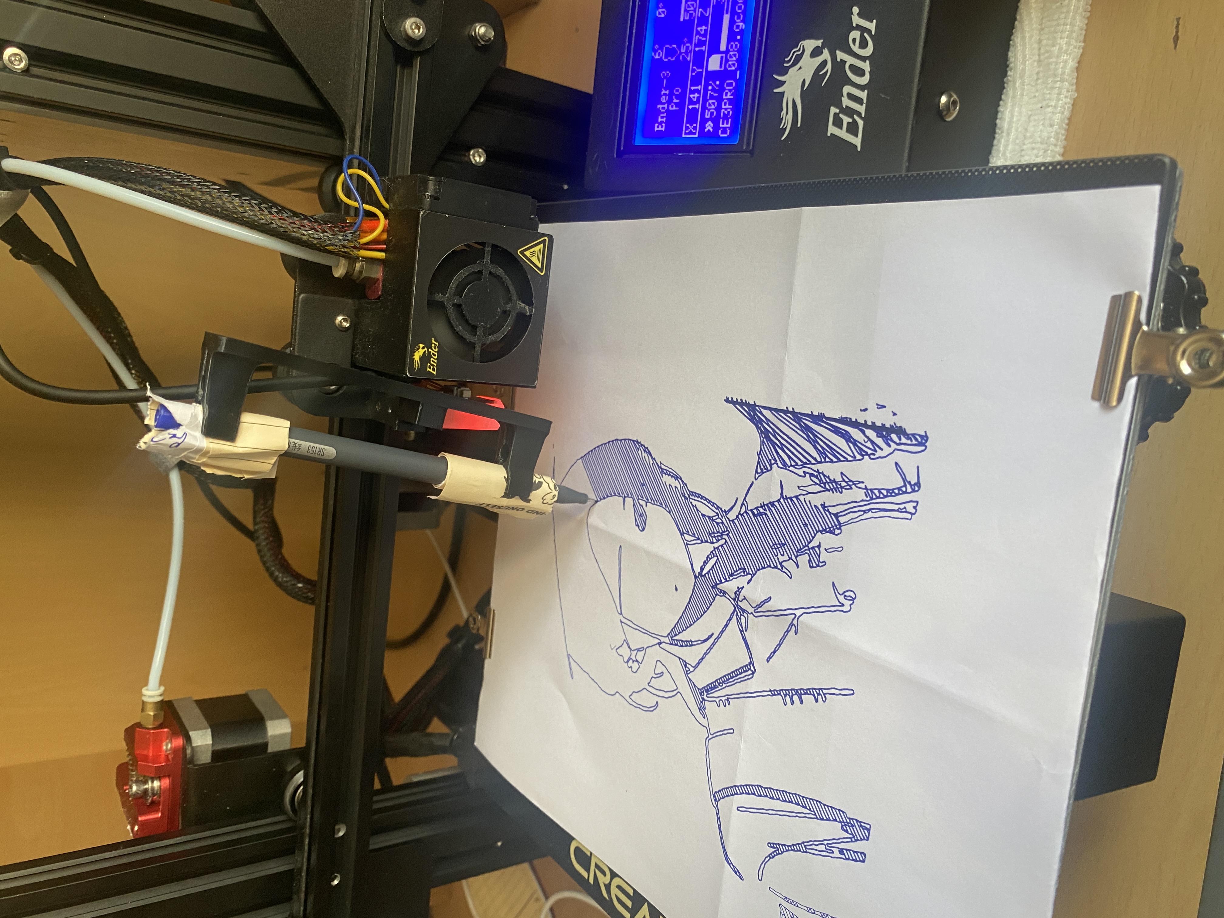 BL touch mount PenPlotter Pen holder — miniatura 2