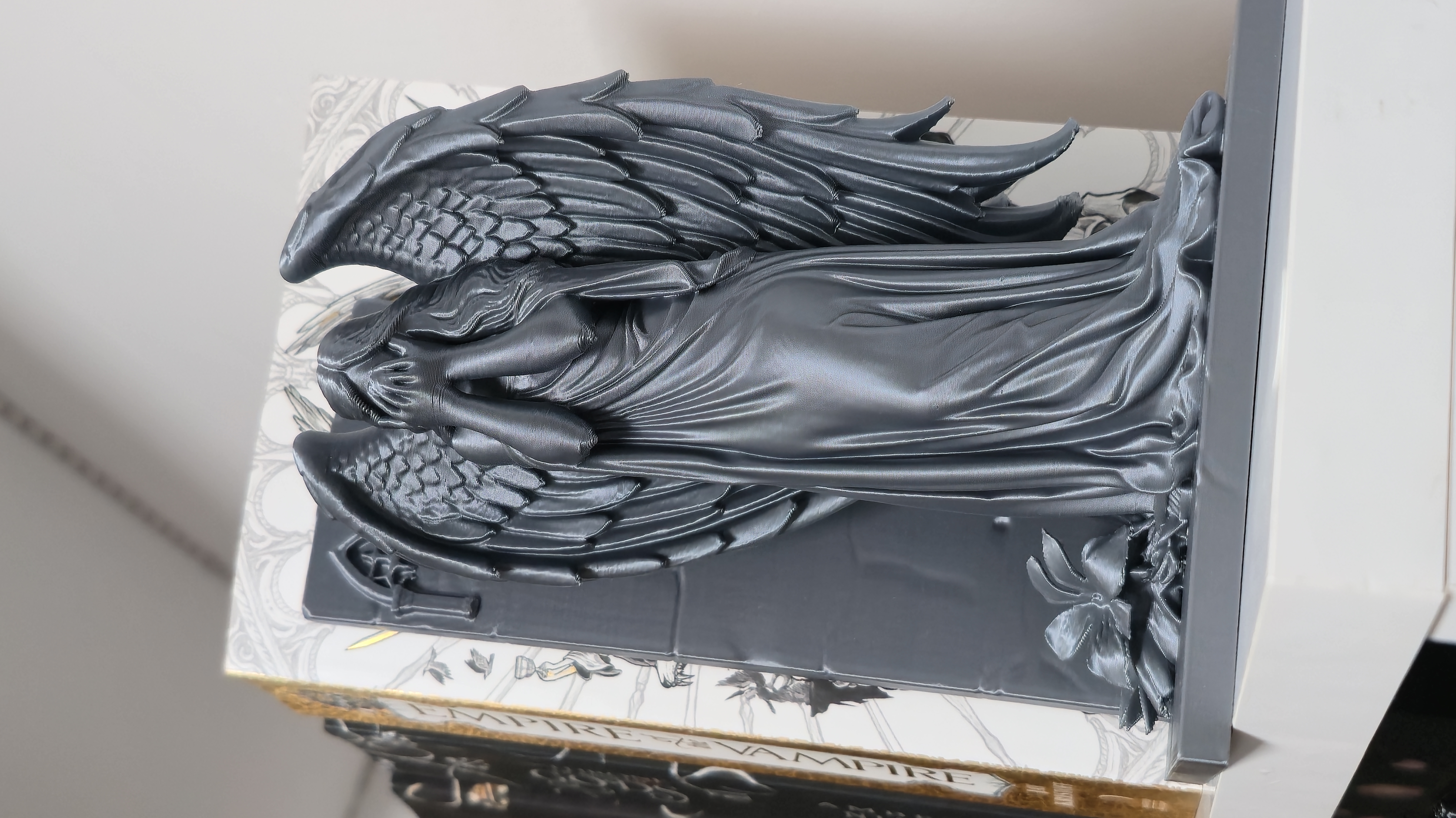 Gothic Angel Bookend Right Side Book Holder