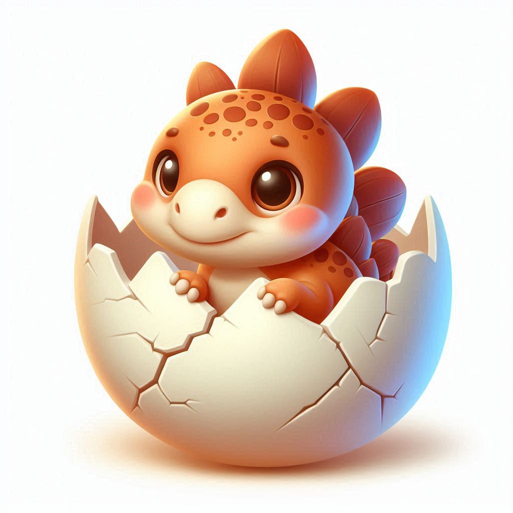 Baby Stegosaurio Kawaii