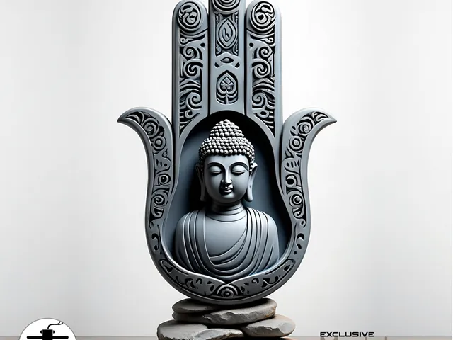 Mano de fatima con Buda