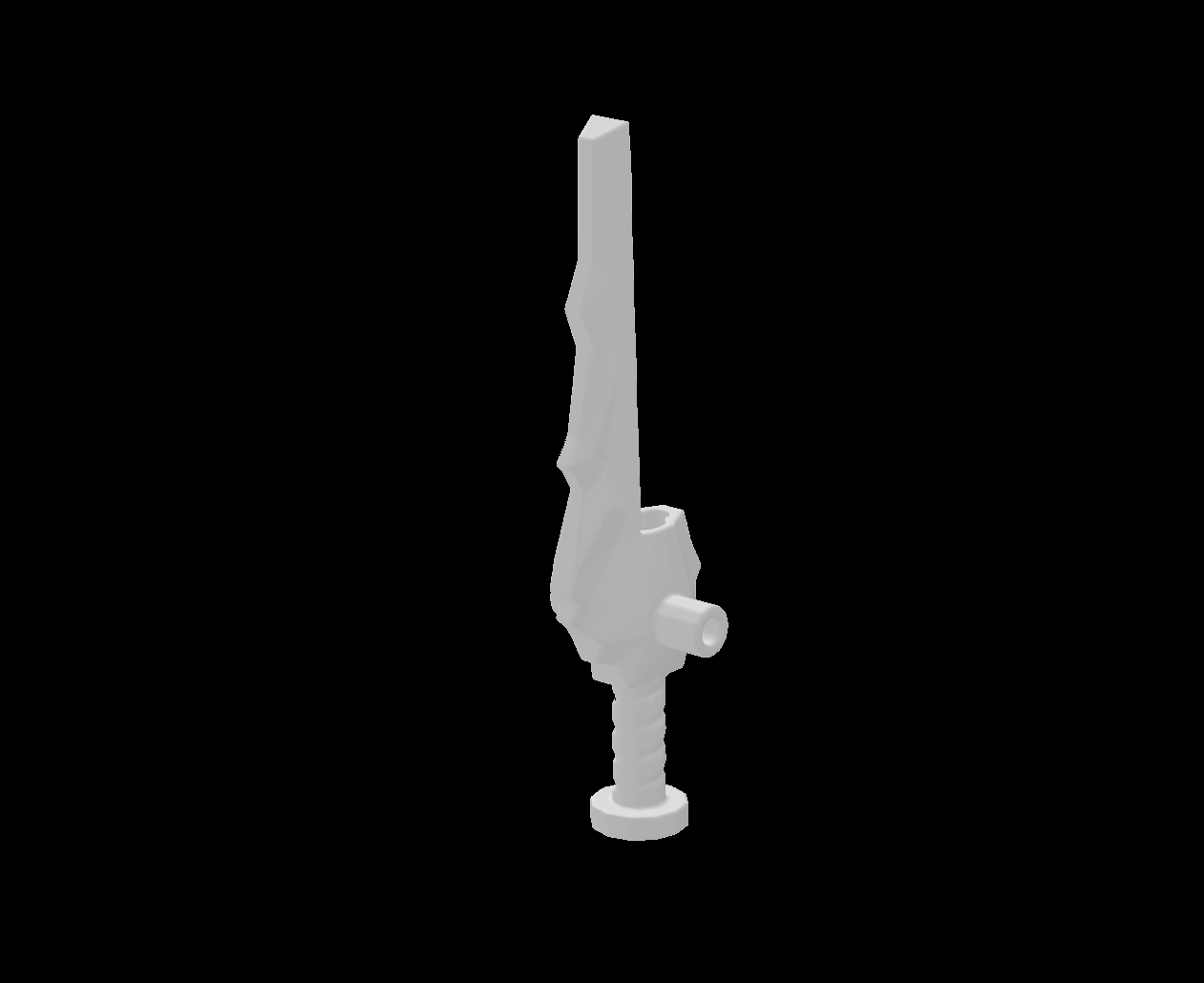 Lego Compatible (86146.dat) Minifig Weapon Sword Hilt with Crystal Shard